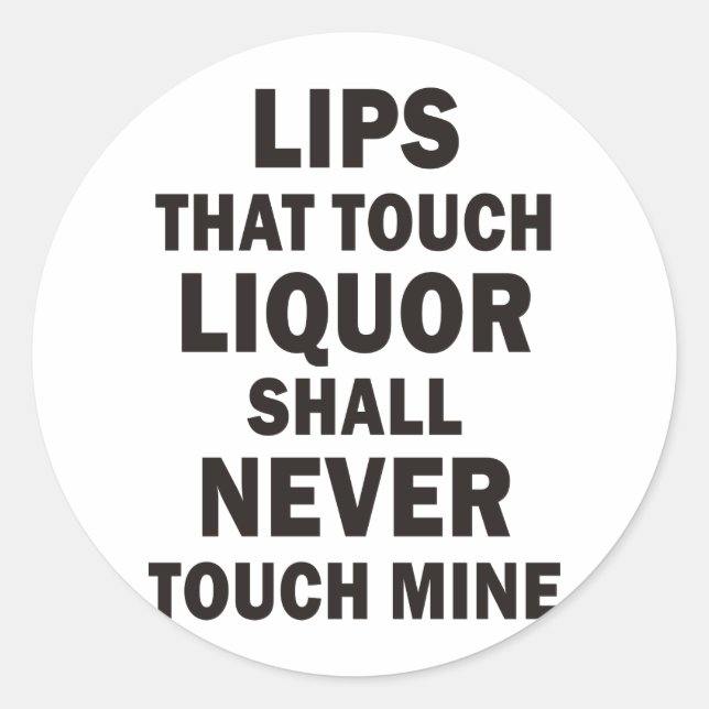 Pegatina Redonda Labios (Anverso)