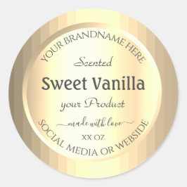 Pegatina Redonda Laboratorio Profesional de Empaquetado de Producto