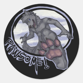 Pegatina Redonda labrador