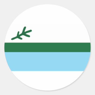 Pegatina Redonda labrador