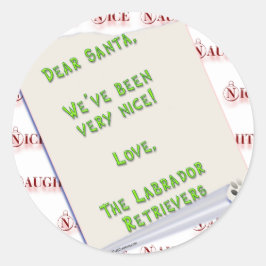 Pegatina Redonda LabradorpluralNice