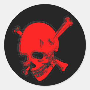 Pegatina Redonda Labyrinth Roger #1