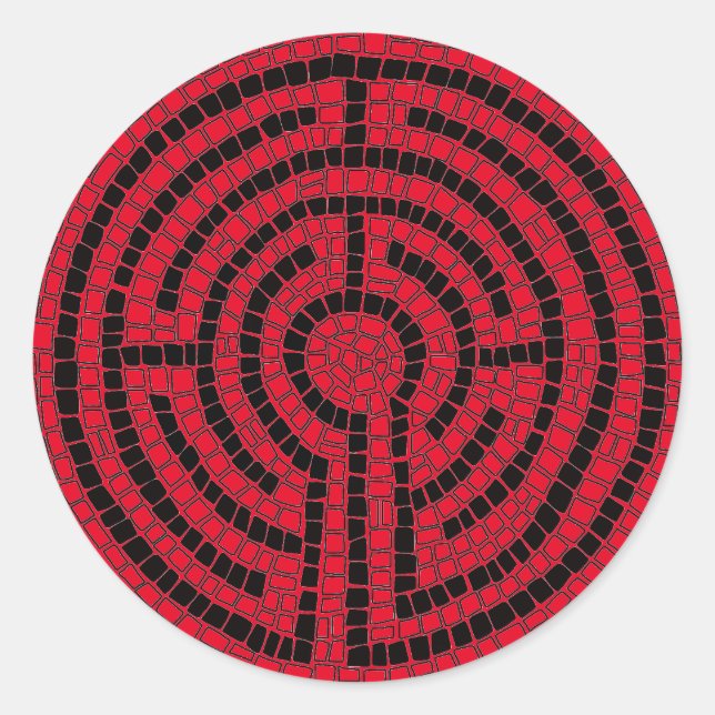 Pegatina Redonda LABYRINTH X Grandes Pegatinas Redondos (Anverso)