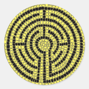 Pegatina Redonda LABYRINTH XV Grandes Pegatinas Redondos