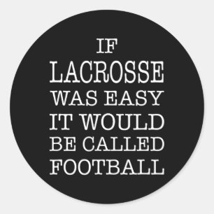 Pegatina Redonda Lacrosse