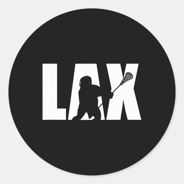 Pegatina Redonda Lacrosse Apparel - Lacrosse 10 (Anverso)