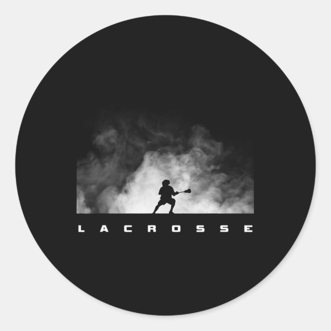 Pegatina Redonda Lacrosse Apparel - Lacrosse 13 (Anverso)