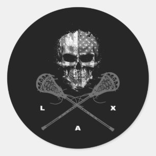 Pegatina Redonda Lacrosse Apparel - Lacrosse 23