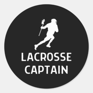 Pegatina Redonda Lacrosse Captain Outfit Mujeres Hombres