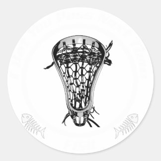 Pegatina Redonda Lacrosse Pass Fish