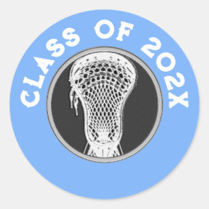 Pegatina Redonda Lacrosse Senior Night