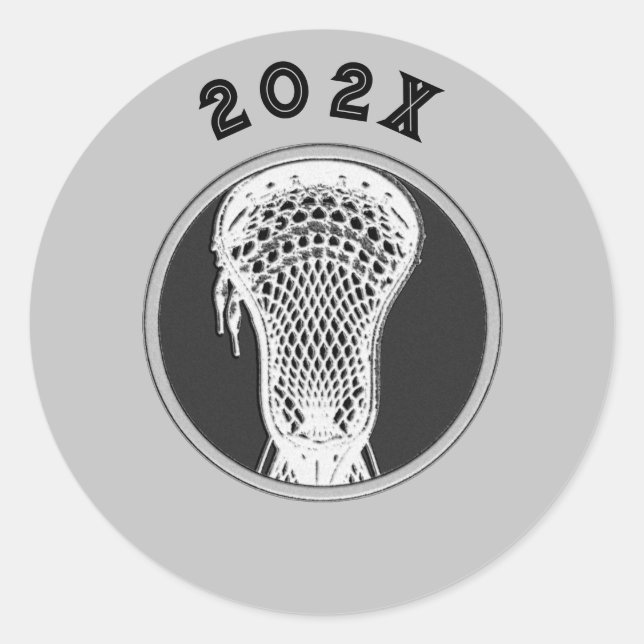 Pegatina Redonda Lacrosse Team 2025 (Anverso)
