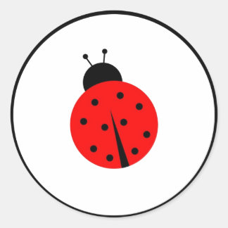 Pegatina Redonda Ladiebug