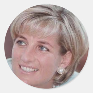 Pegatina Redonda Lady Diana