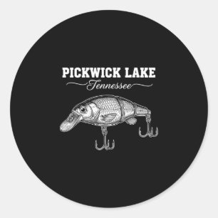 Pegatina Redonda lago Pickwick tennessee equipo de exteriores genia