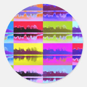 PEGATINA REDONDA LAGOS