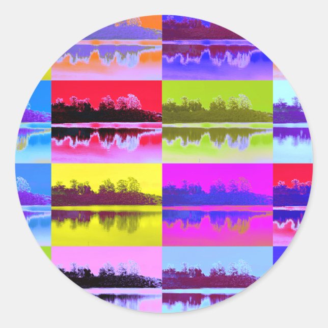 PEGATINA REDONDA LAGOS (Anverso)