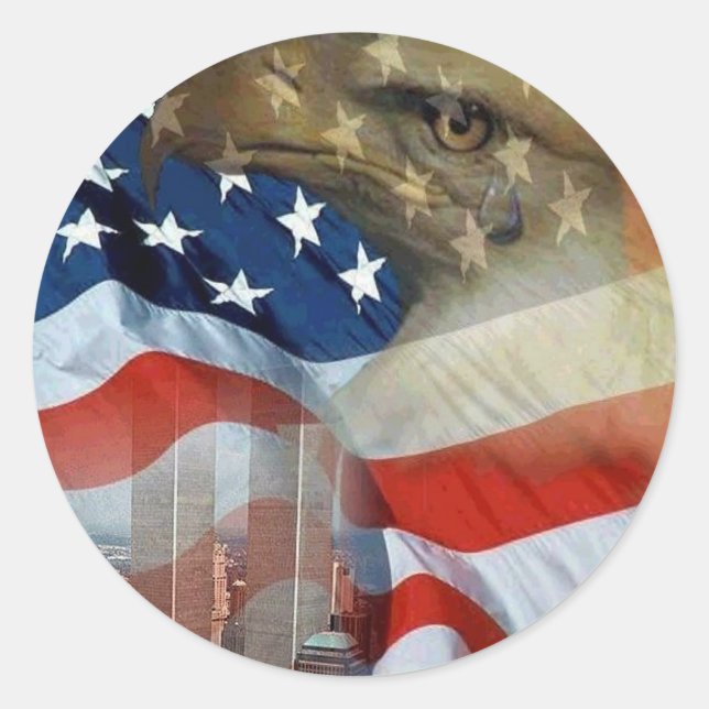 Pegatina Redonda Lágrimas del águila (Anverso)