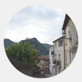 Pegatina Redonda Laino Borgo