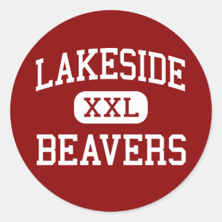 Pegatina Redonda Lakeside - Beavers - High - Lake Village Arkansas