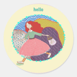 Pegatina Redonda LALATOWN Sticker | Craft Party Supply Sticker Labe