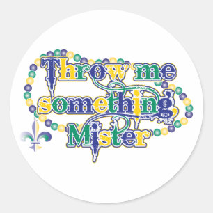 Pegatina Redonda Lánceme algo, el señor (a.C.)