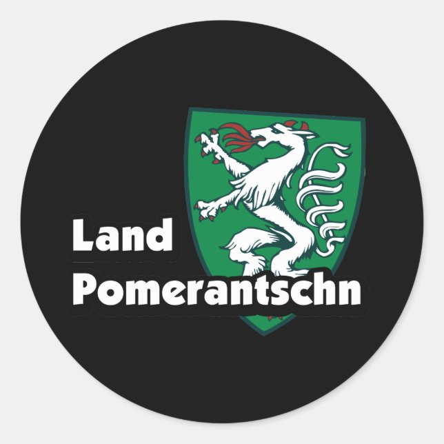 Pegatina Redonda Landpomerantschn Steiermark Österreich Dialekt  (Anverso)