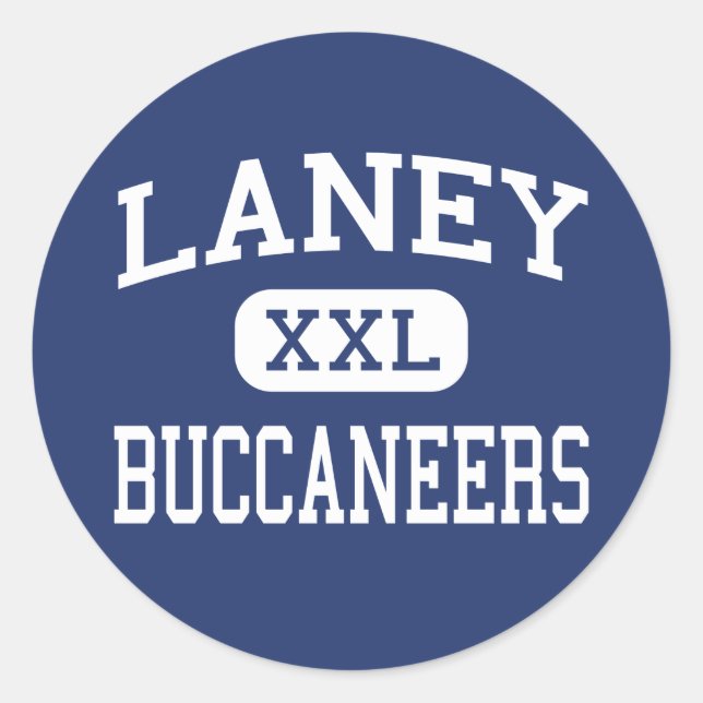 Pegatina Redonda Laney - Buccaneers - High - Wilmington (Anverso)