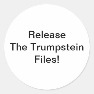 Pegatina Redonda Lanzar Archivos Trumpstein Jeff Hankamer Artjunkha