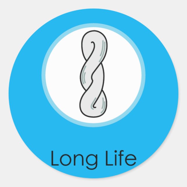 Pegatina Redonda Larga vida Doljabi Doljanchi Dol cumpleaños corean (Anverso)