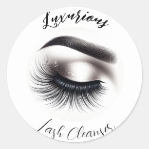 Pegatina Redonda Larga Wispy Eyelashes Largos Extensiones Belleza