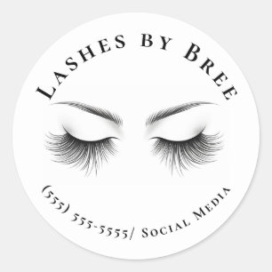 Pegatina Redonda Largos latigazos Extensiones Eyelash Belleza
