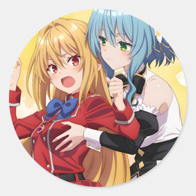 Pegatina Redonda Las exasperaciones de una princesa de vampiros cer (Anverso)