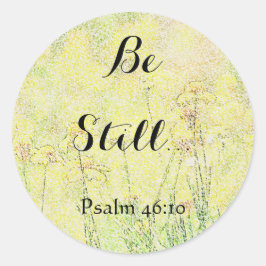 Pegatina Redonda Las flores El arte sigue siendo Pegatinas de fe