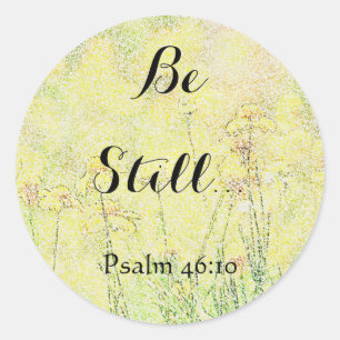 Pegatina Redonda Las flores El arte sigue siendo Pegatinas de fe