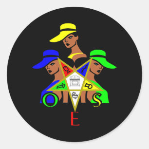 Pegatina Redonda Las Hermanas Estelares De Oes Ordenan El 11 De Jun