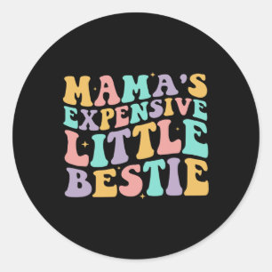 Pegatina Redonda Las mamás costosas y divertidas madres
