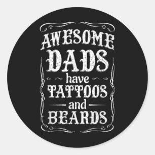 Pegatina Redonda Las Maravillosas Puertas Tienen Tatuajes Y Las Bar