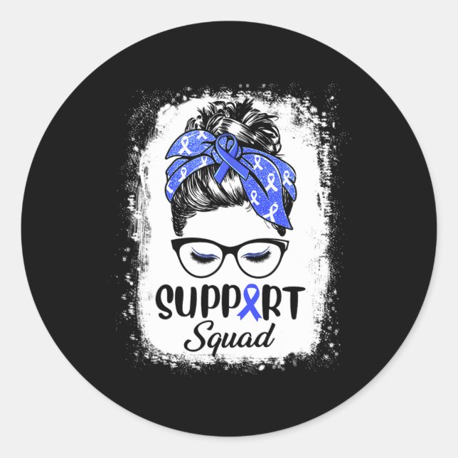 Pegatina Redonda Las mujeres con conciencia sobre la diabetes se en (Anverso)