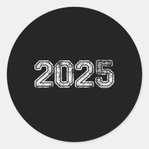 Pegatina Redonda Las Mujeres De 2025 De Graduación De Camisas Regal