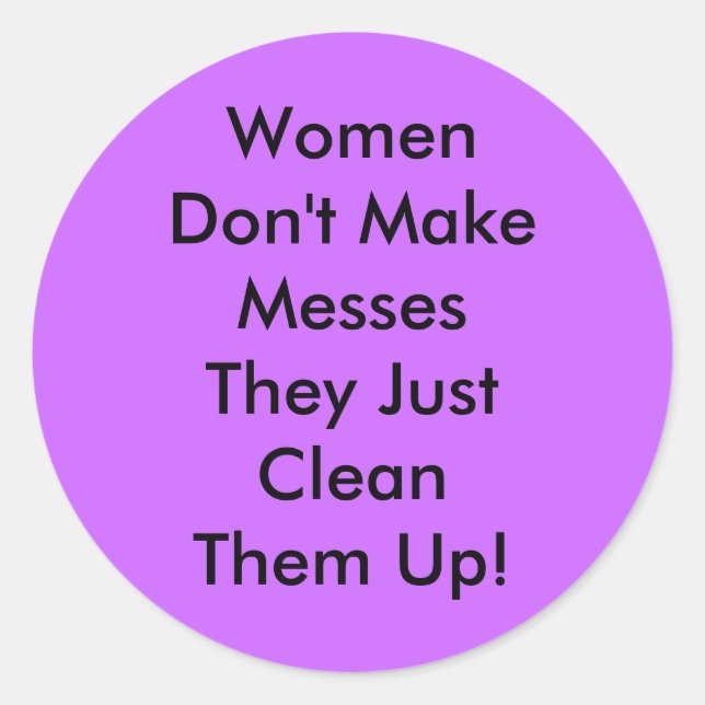 Pegatina Redonda Las mujeres no hacen piruetas (Anverso)