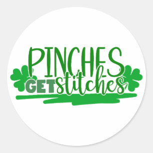 Pegatina Redonda Las pinzas obtienen puntos 🍀