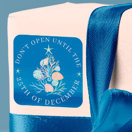 Pegatina Redonda Las playas costeras no abren hasta los Navidades