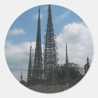 Pegatina Redonda Las Torres Watts