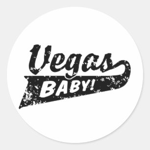 Pegatina Redonda Las Vegas