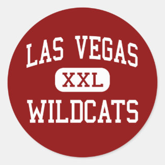 Pegatina Redonda Las Vegas - Wildcats - High - Las Vegas Nevada