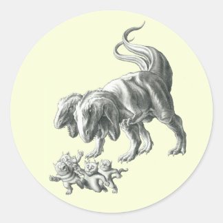 Pegatina Redonda Las verdaderas cosas salvajes