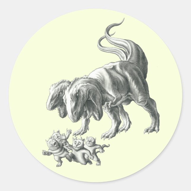 Pegatina Redonda Las verdaderas cosas salvajes (Anverso)