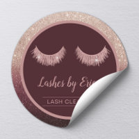 Lash Cleaner Rosa Oro Ombre Extensiones Eyelash