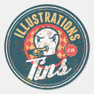 Pegatina Redonda Latas